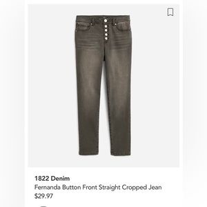 Black button fly 1822 Denim jeans